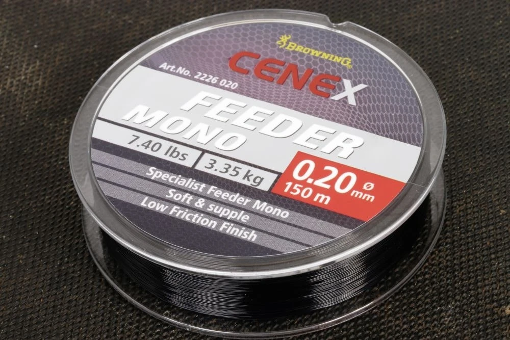 Browning Cenex Feeder Mono Black Nylon 150m 0,22mm 1 Browning Cenex Feeder Mono Black Nylon 150m 0,22mm